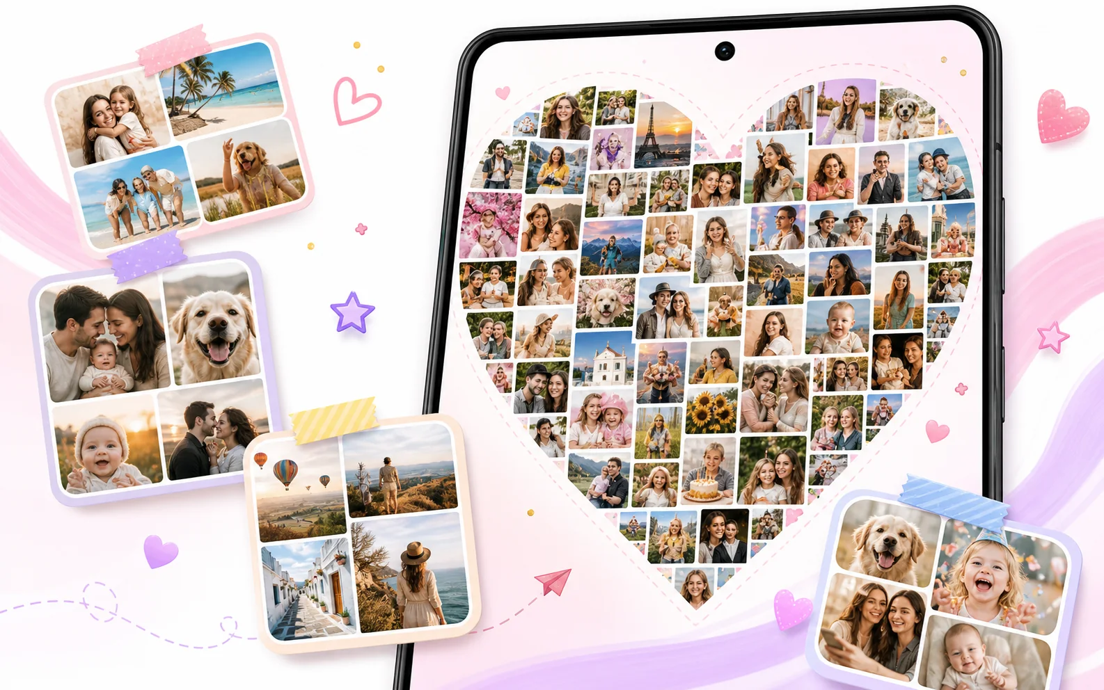 FotoCollage 100 photo collage memory board preview