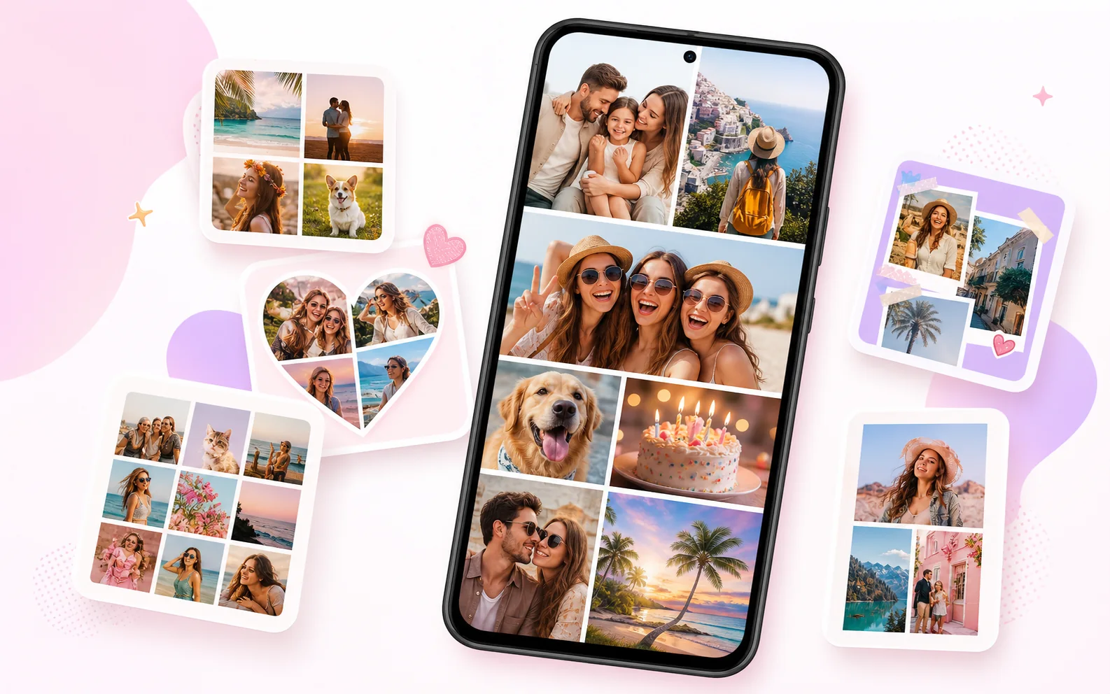 FotoCollage collage maker templates and layout preview